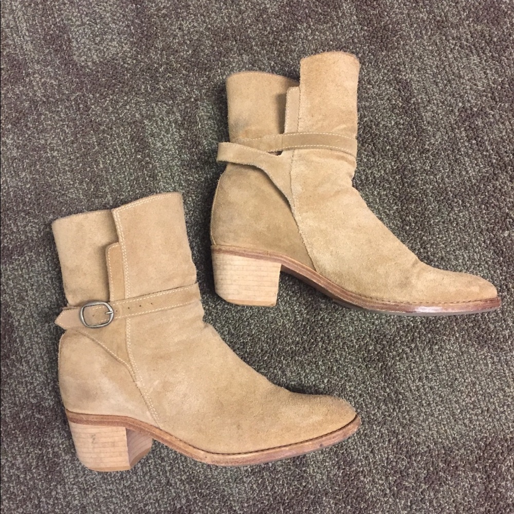 MOVING SALE OBO!! ALL SAINTS Tan Suede Boot Sz 37.